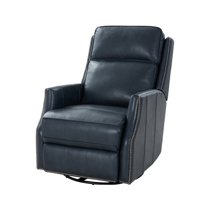 Red Barrel Studio® Leather Swivel Recliner Wayfair